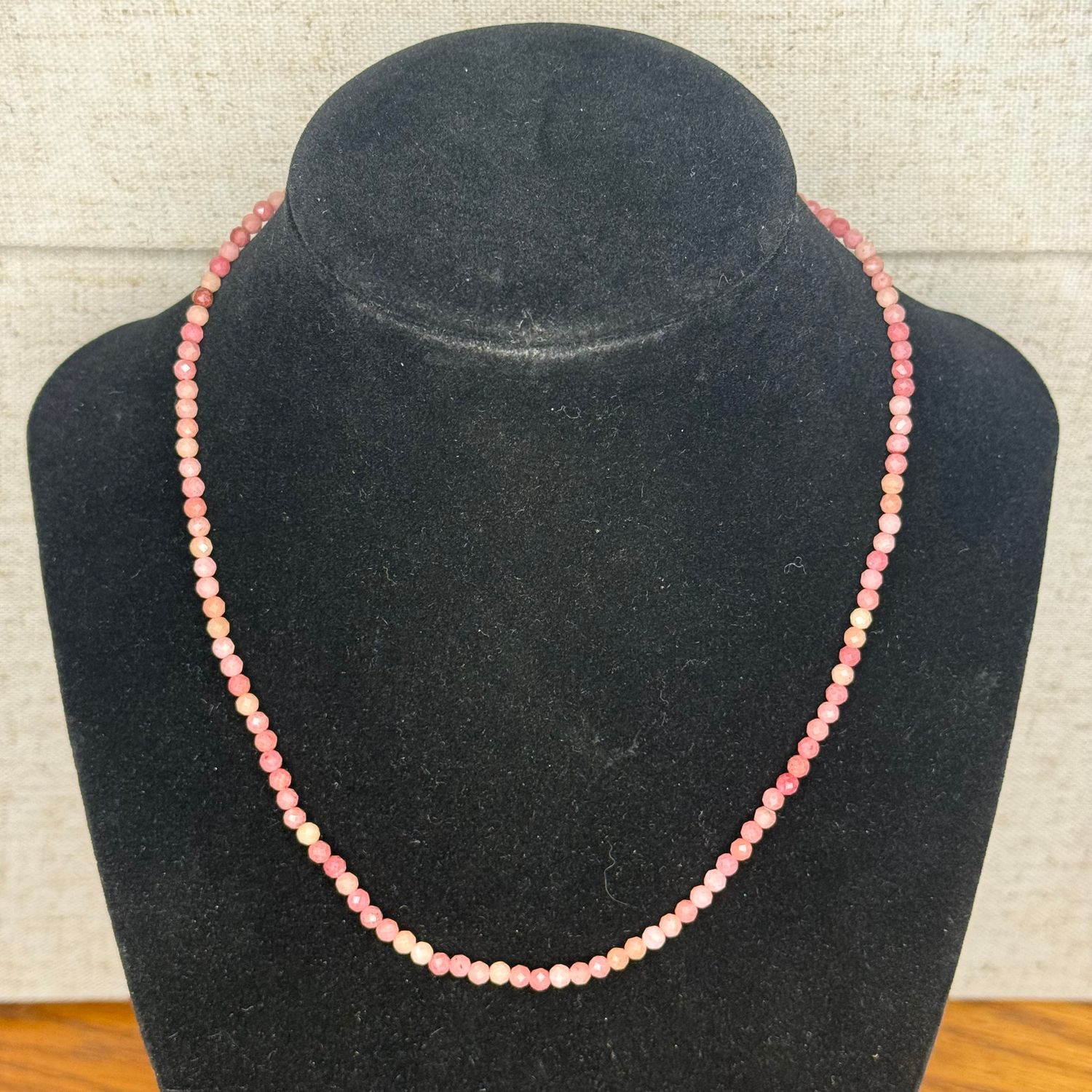 Pink Tiny Bead Necklace
