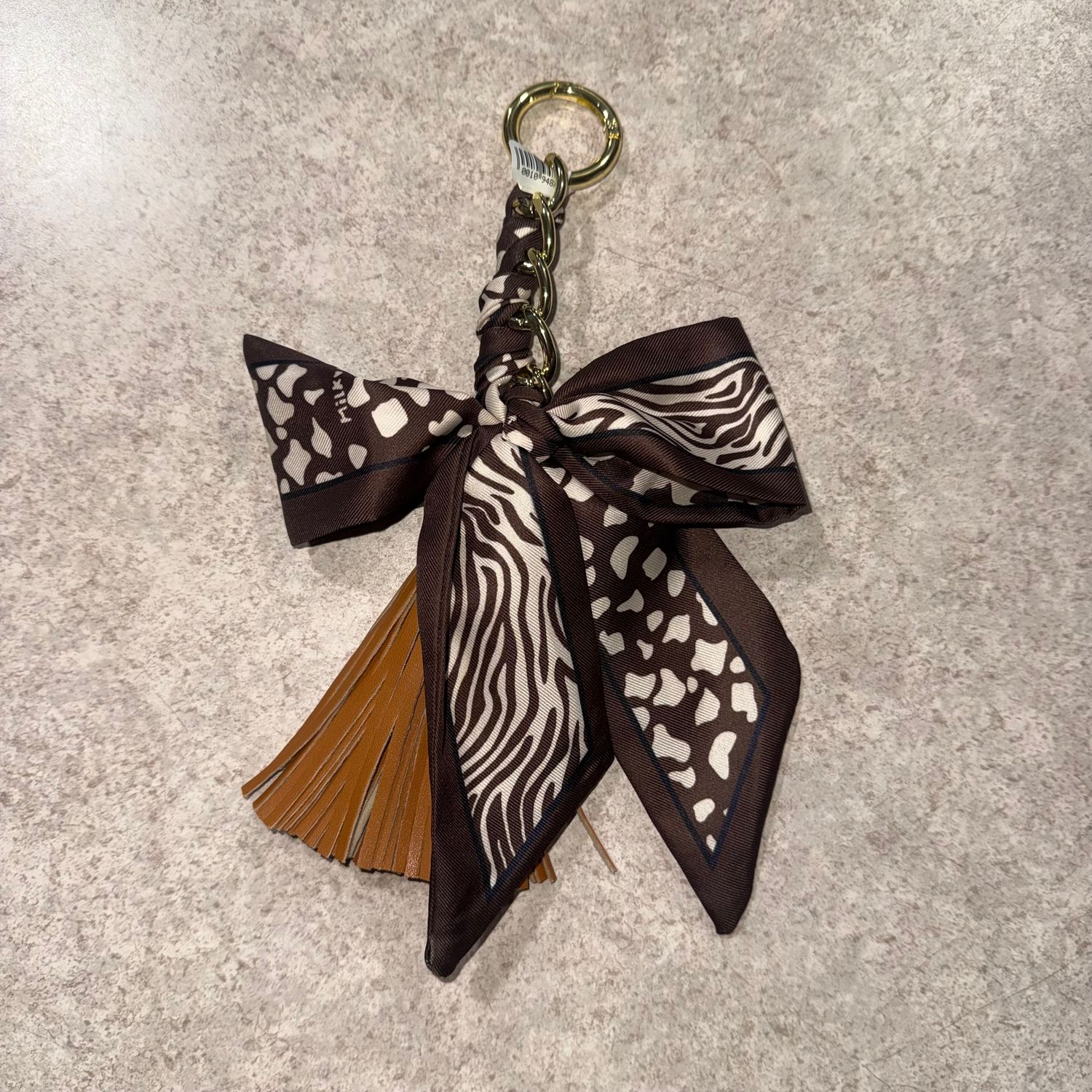 Brown Bow Keychain