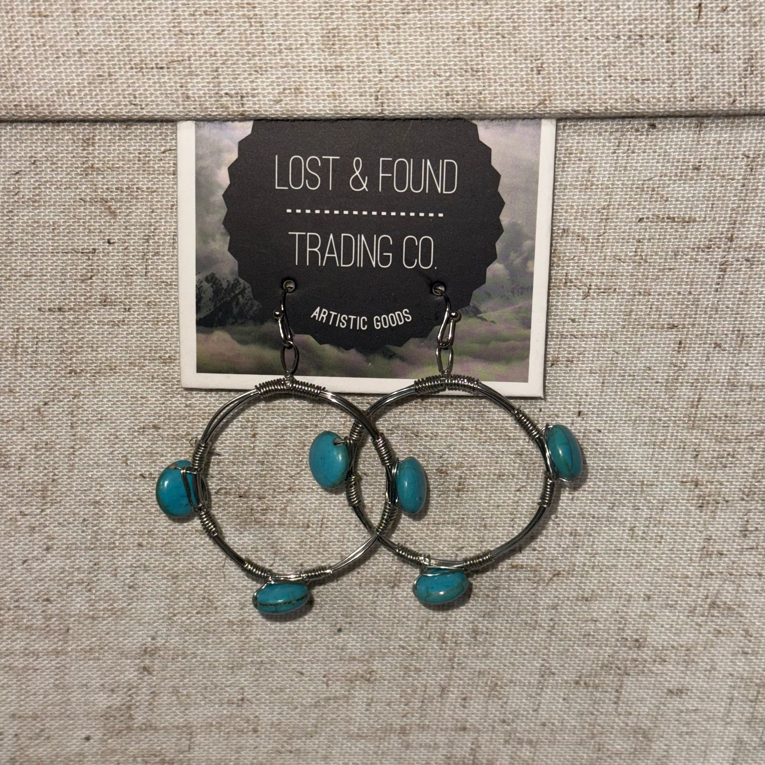 Hoop Turq Earrings