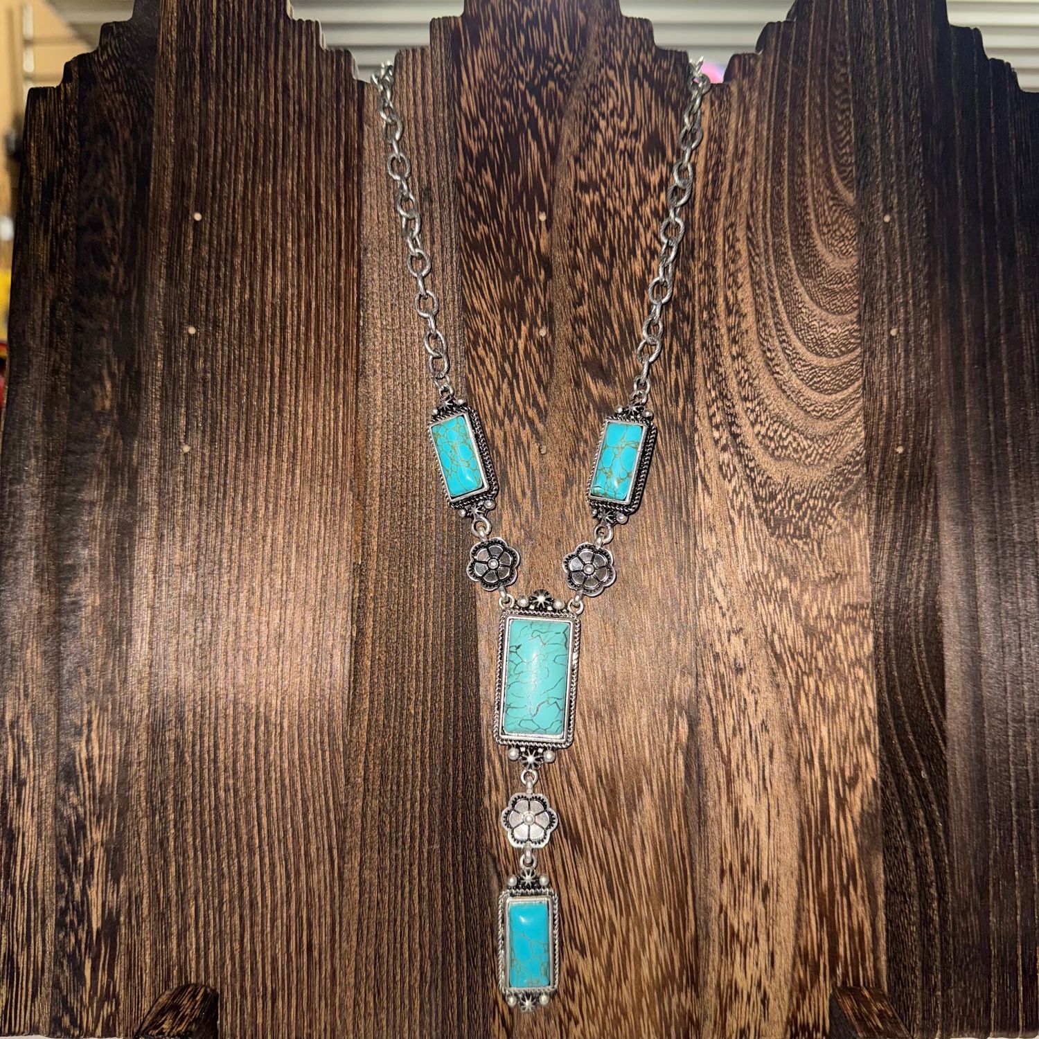 Turquoise Flower Necklace
