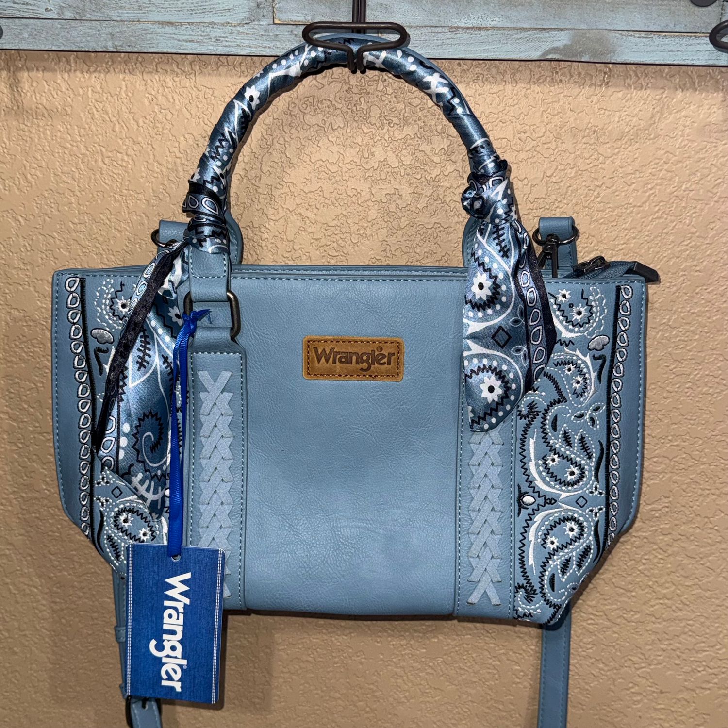 Blue Bandana Paisley Print Bag