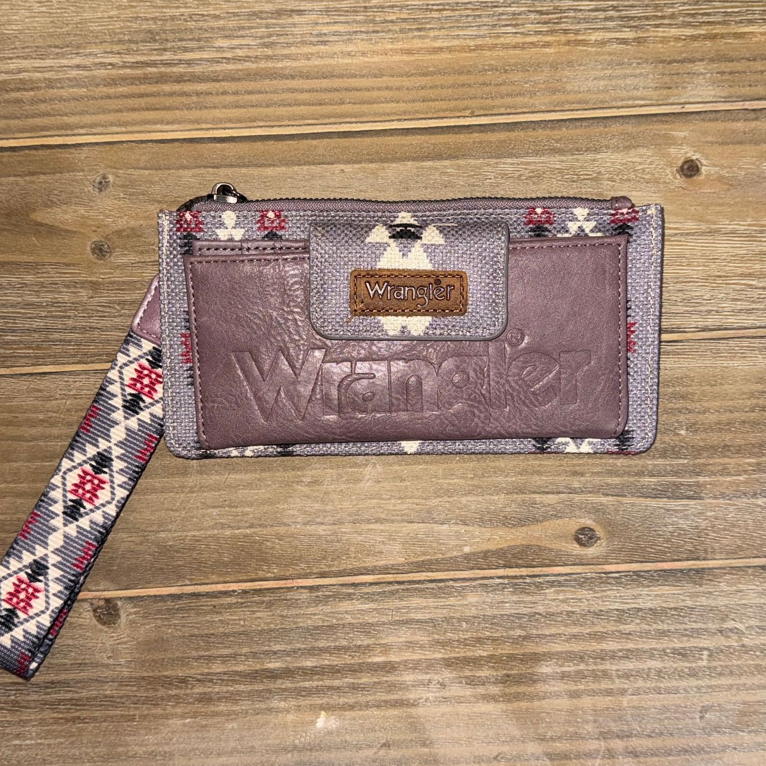 Aztec Print Wallet Wristlet