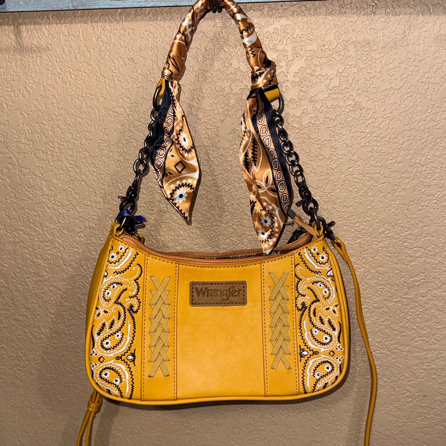 Yellow Bandana Paisley Print Bag/crossbody