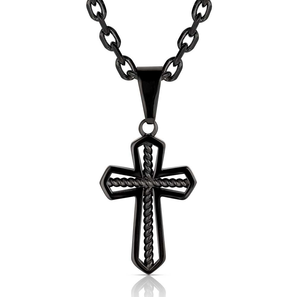 Through the Darkest Night Cross Necklace