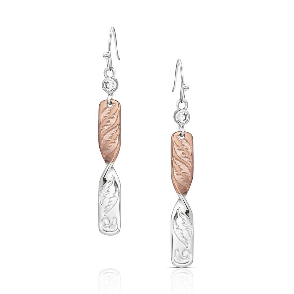 Flatland Twister Dangle Earrings