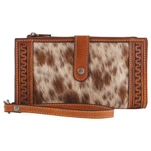 Tan Serpentine w/hair Wallet