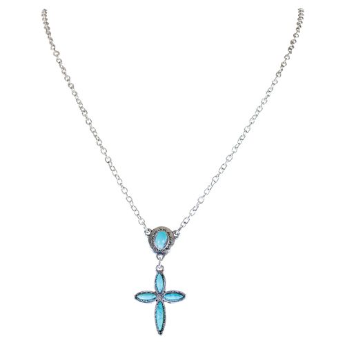 Necklace w/Stone Cross