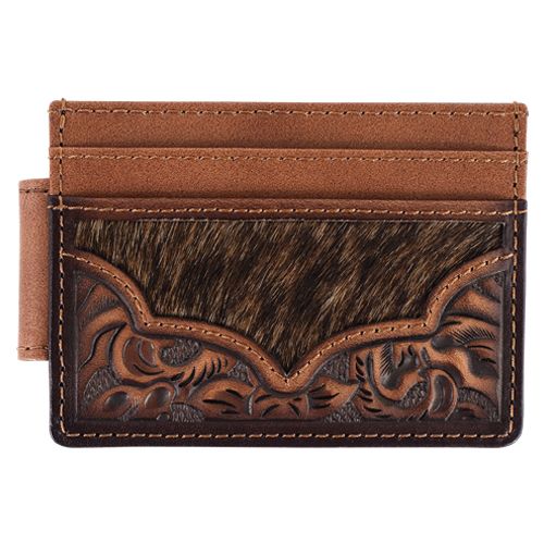 Slim Card Wallet Floral Tooling