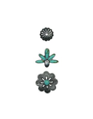 Hat Pin 3 pack Faux Turq Agave