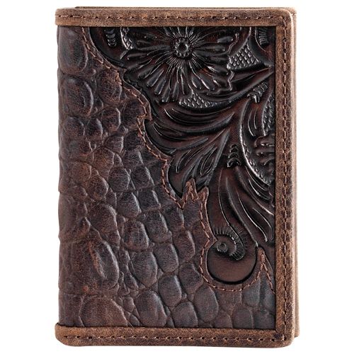 Trifold Wallet Scroll w/Caiman