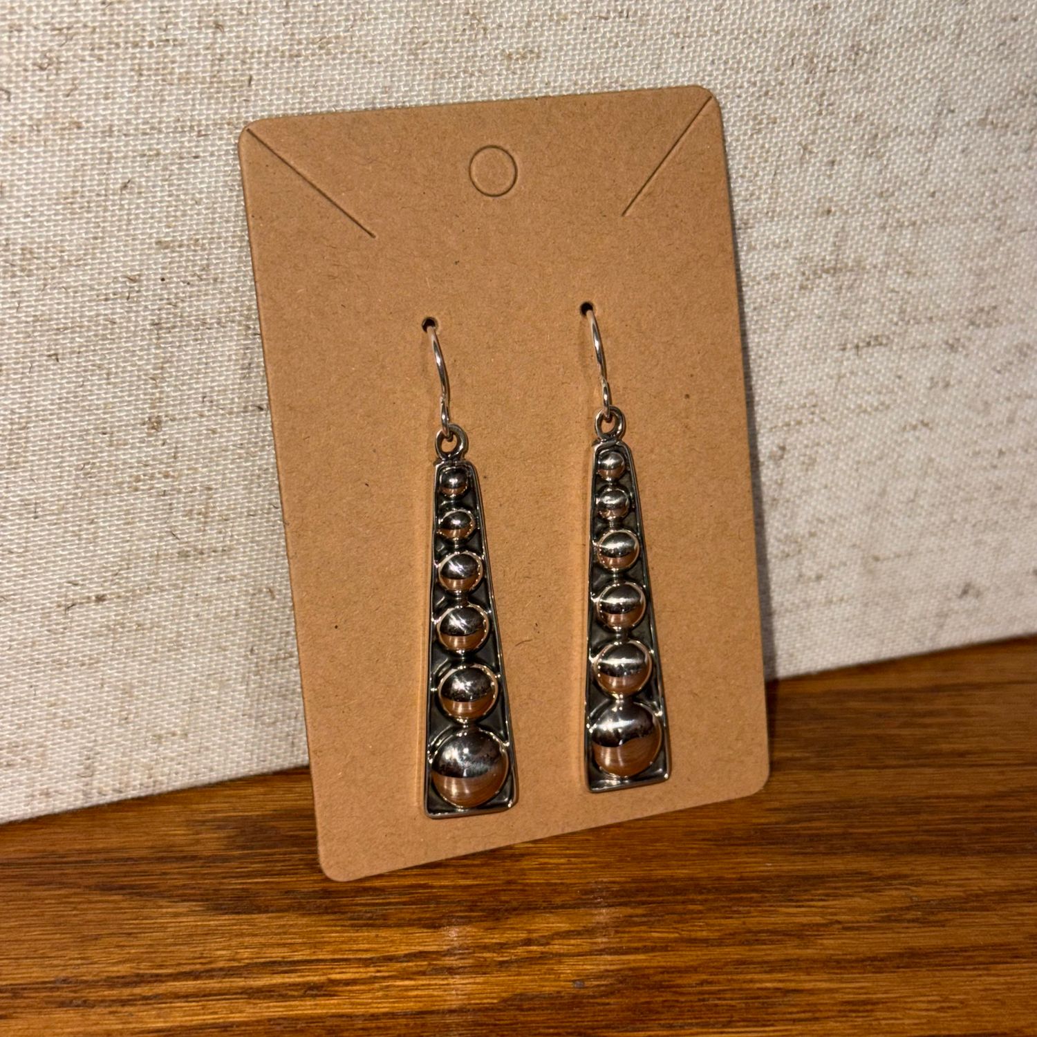 Trapezoid Ball Earrings