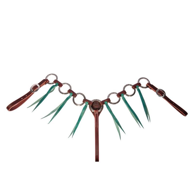 Pony Ring Tassle Breast Collar Emerald