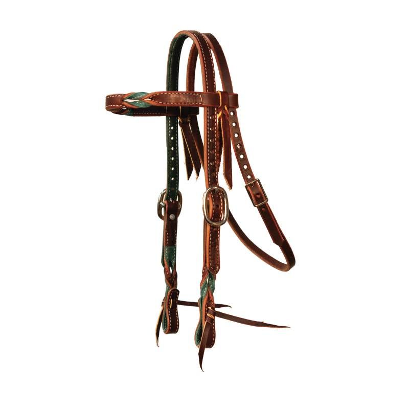 Pony Browband Headstall Emerald