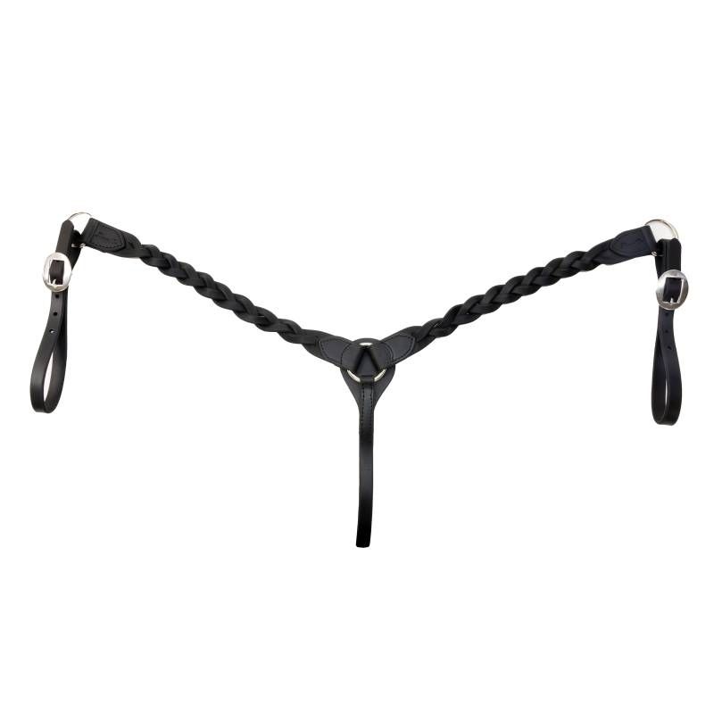 Infinity Braid Breast Collar Black