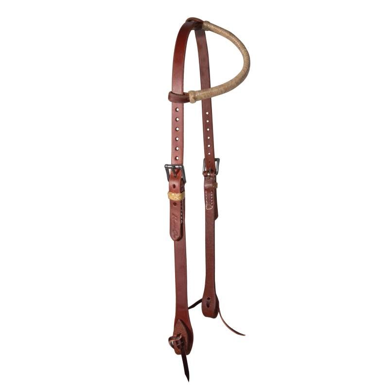 Ranch Rawhide Trimmed 5/8" Single Ear Headstall