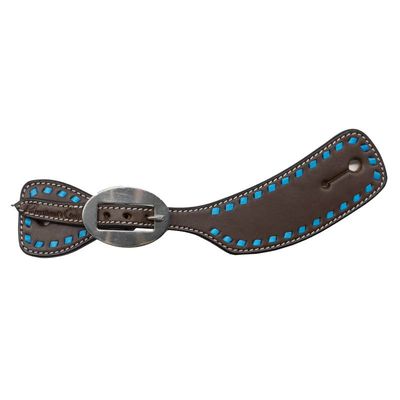 Women's Turquoise Buckstitch Spur Strap