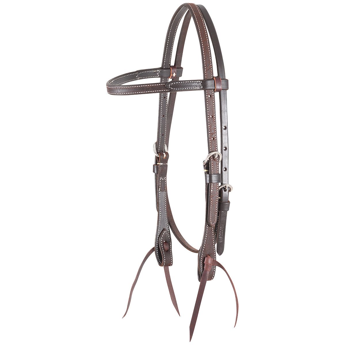 Browband Headstall 5/8" Thick Chocolate