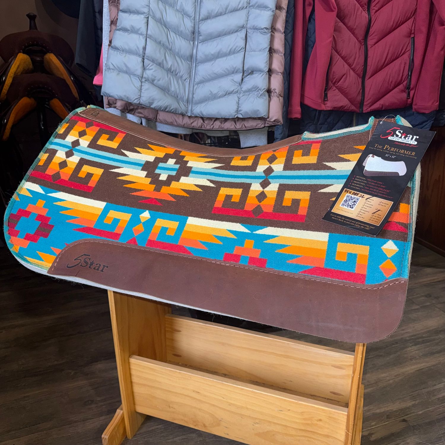 1" Thick Western Contoured Natural Pad Full Skirt 32x32