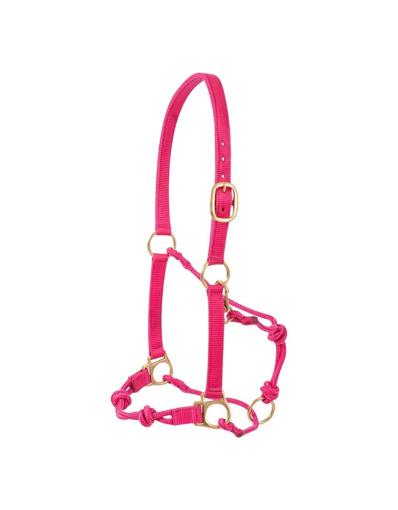Nylon Rope Halter, Color: Pink