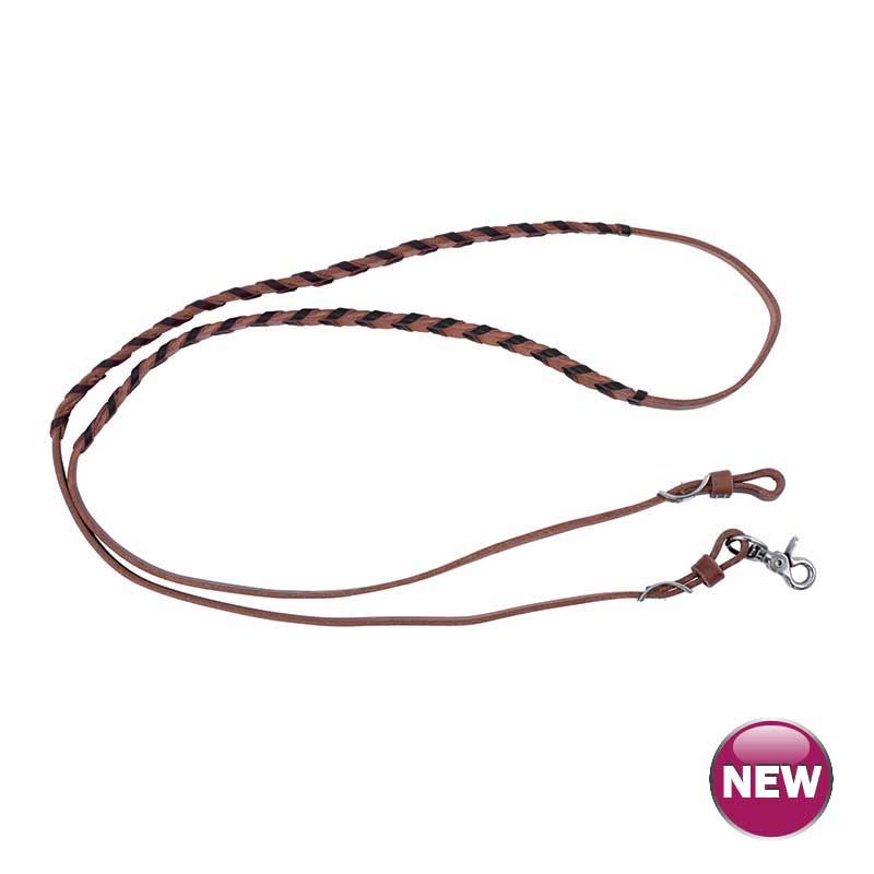 Reins Barrel Latigo Lace Adjustable 5/8" Harness