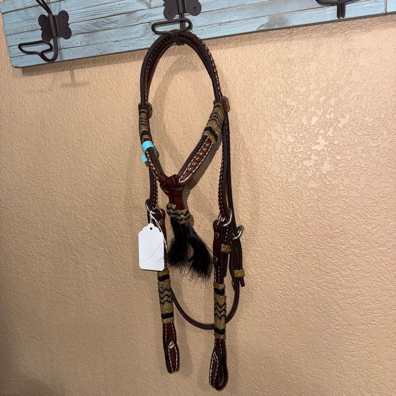 Tie Front HDS Flat Rawhide w/Black