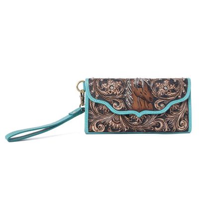 Wallet inTurquoise Pearl