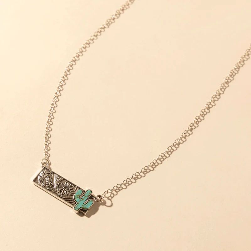 Cactus Charm Necklace