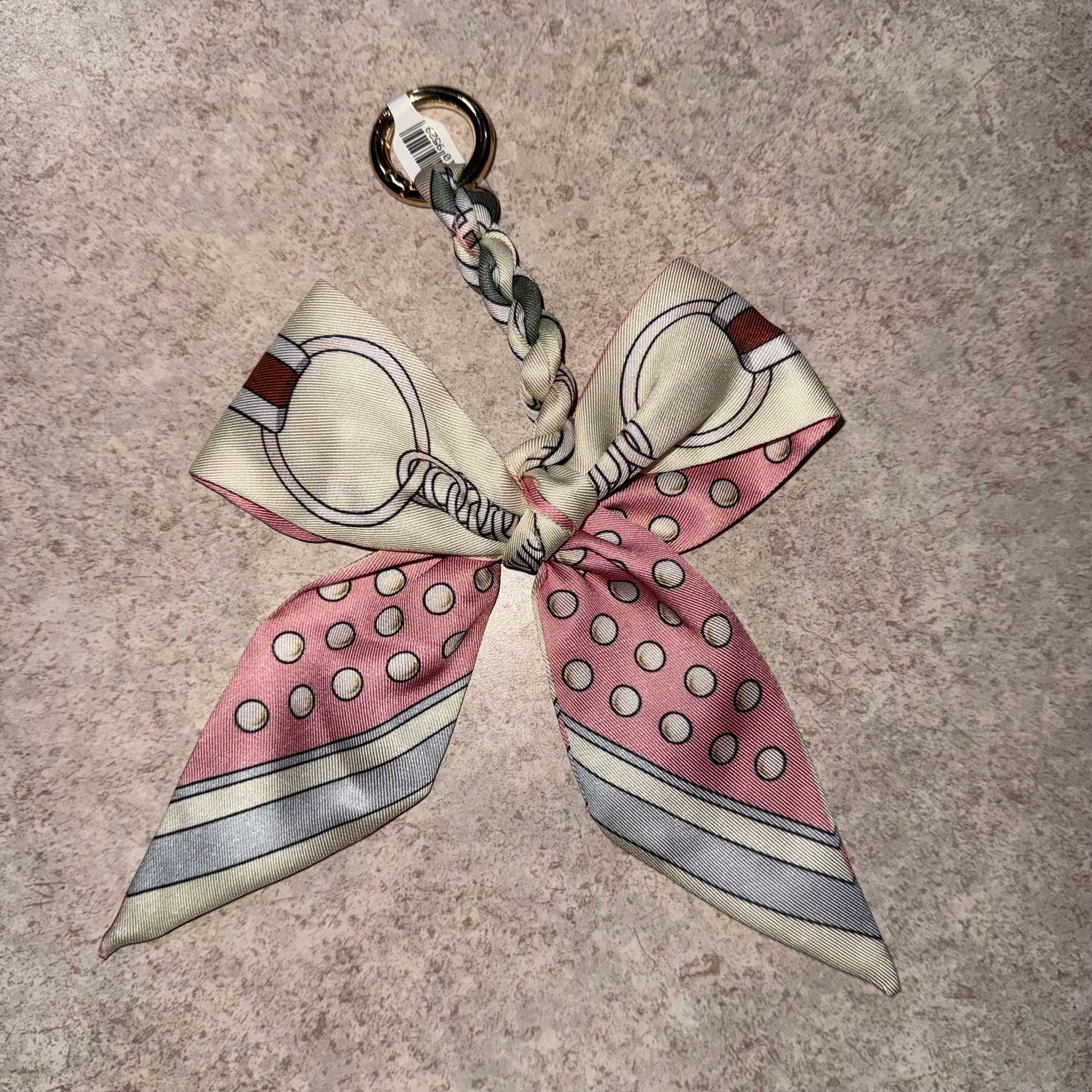 Pink Bow Keychain