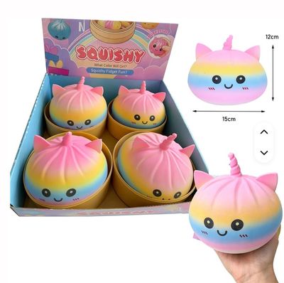 Rainbow Unicorn Bun Squishy