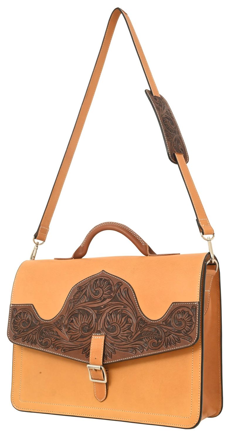 Laptop Bag Filigree Floral, Natural