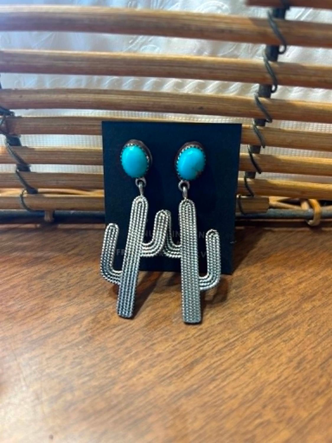 Cactus SS Turquoise Earrings