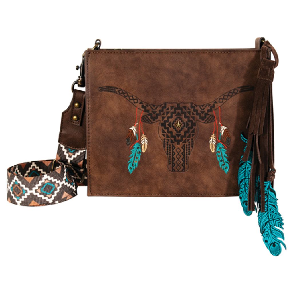 Small Crossbody Brown/SW Skull