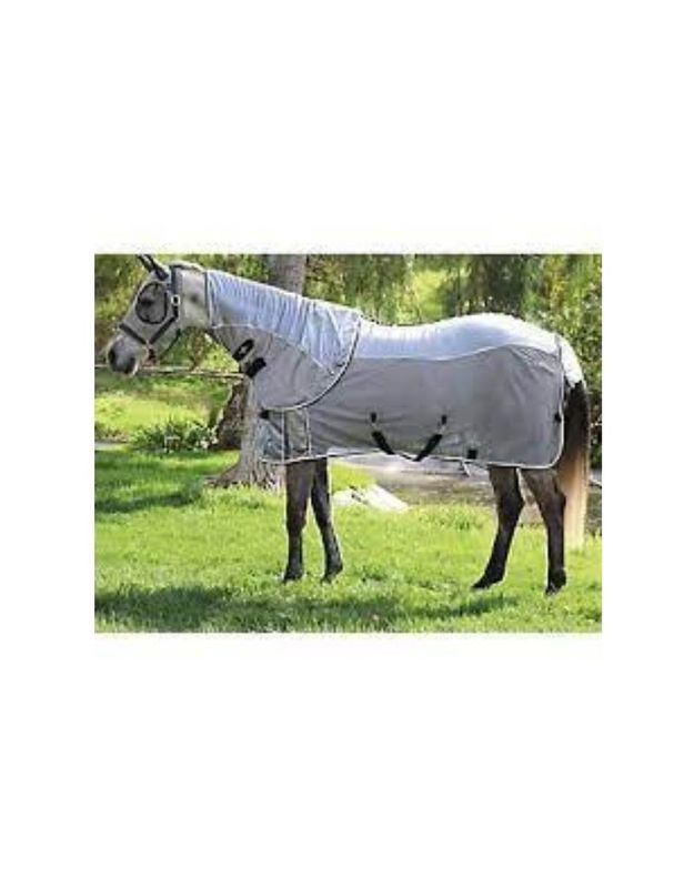 Comfort Fit Fly Sheet Charcoal/Pacific Blue 78