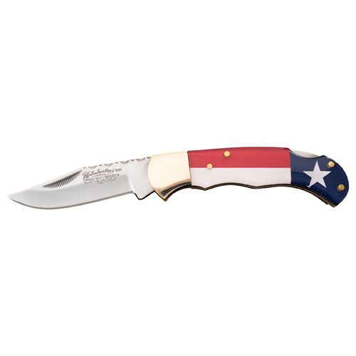 Knife Texas Flag Handle