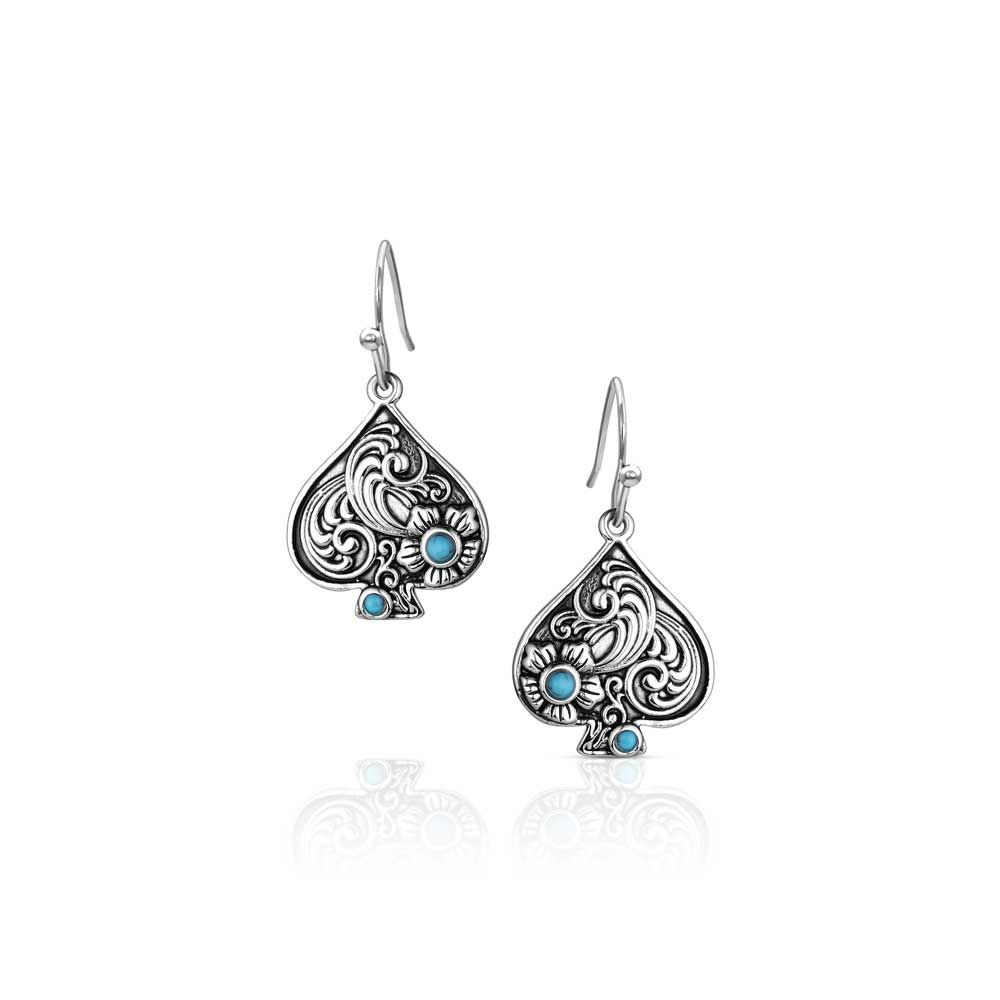 Spade Turquoise Earrings