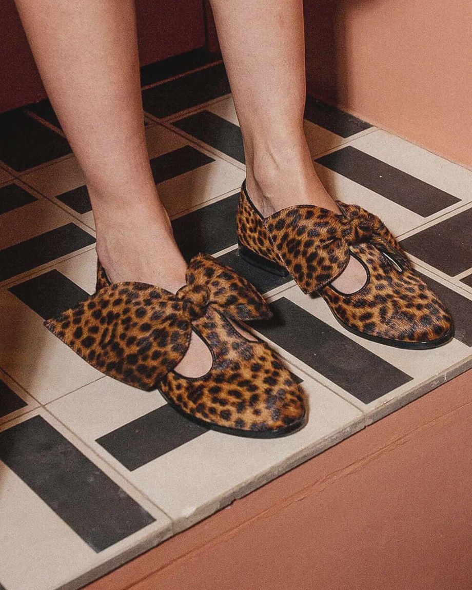 BB ballerina shoes leopard