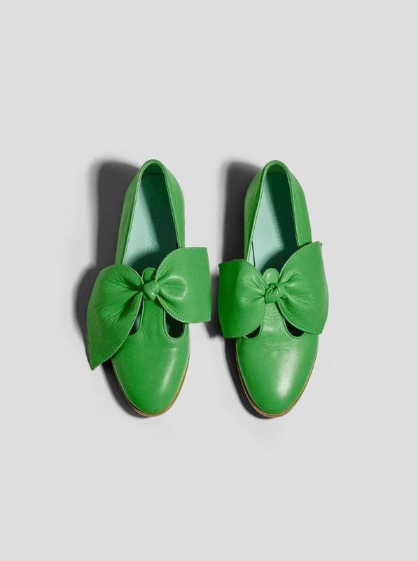 BB Ballerina shoes green