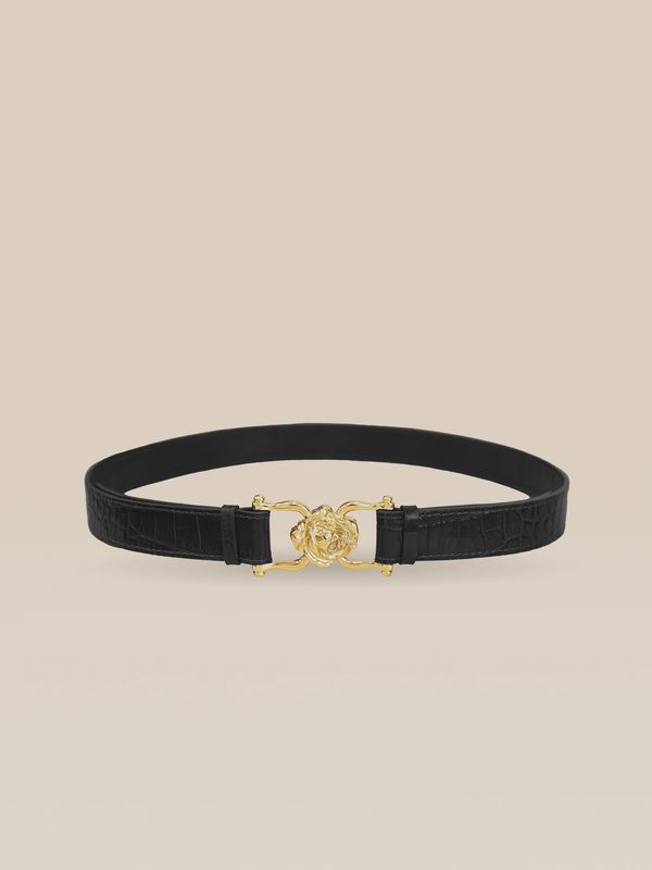 Rosie belt black croco