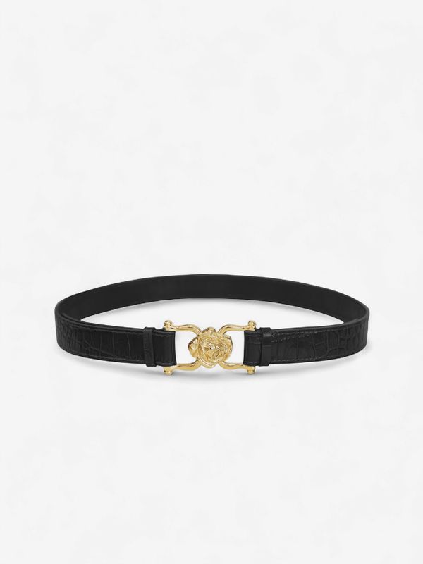 Rosie belt black croco