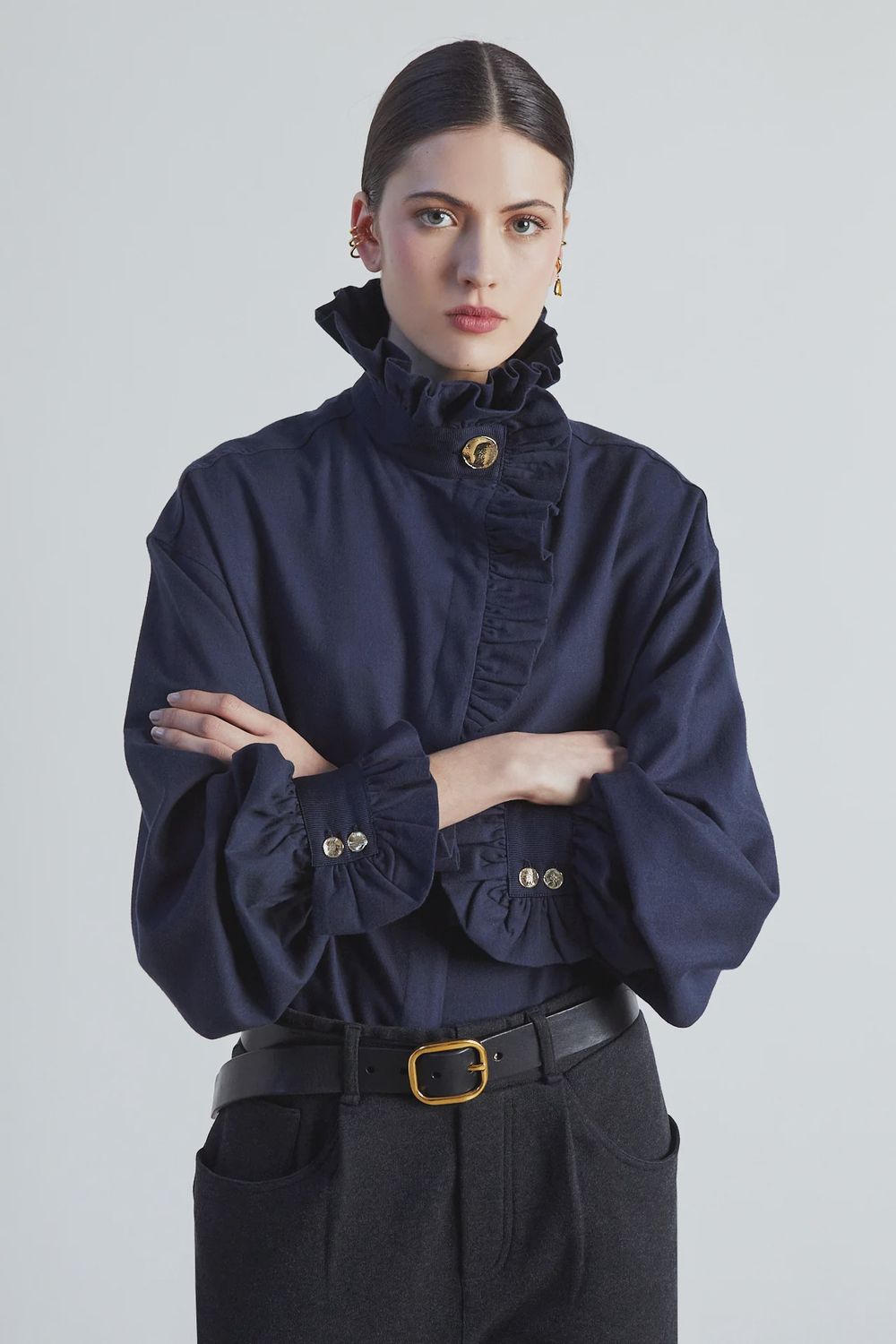 Ezra shirt Hudson, Colour: hudson, Size: s