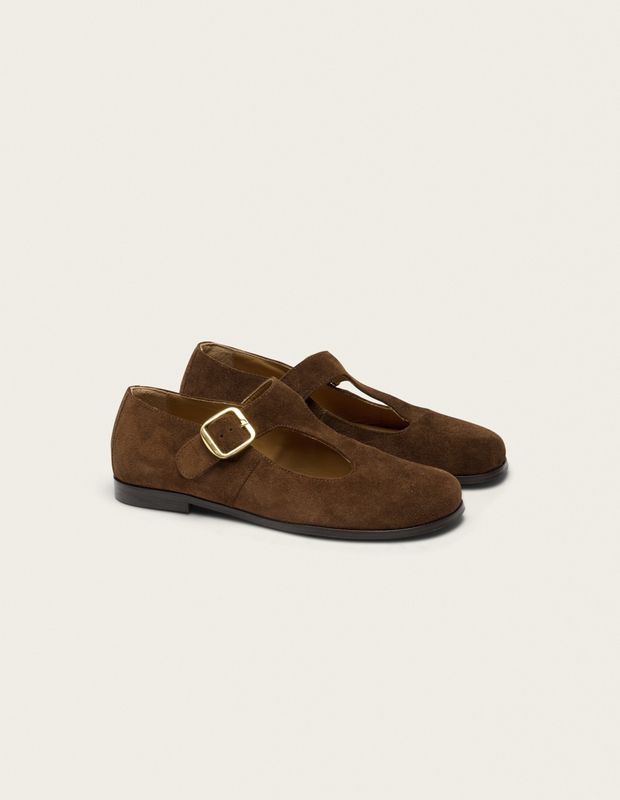 Opal suede shoes marron