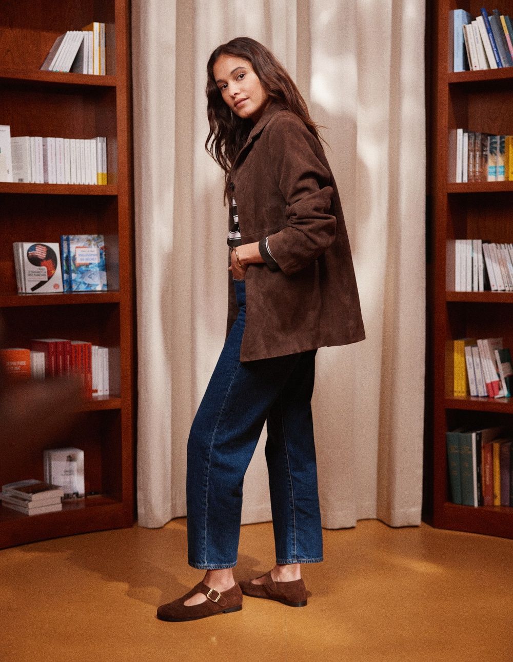 Opal suede shoes marron