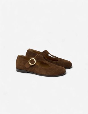Opal suede shoes marron