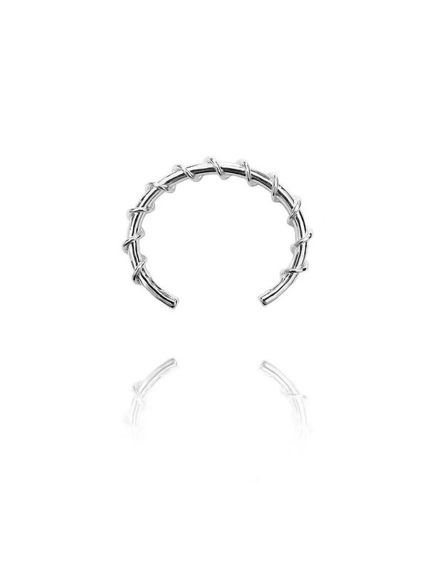 Octobre, small, silver brass