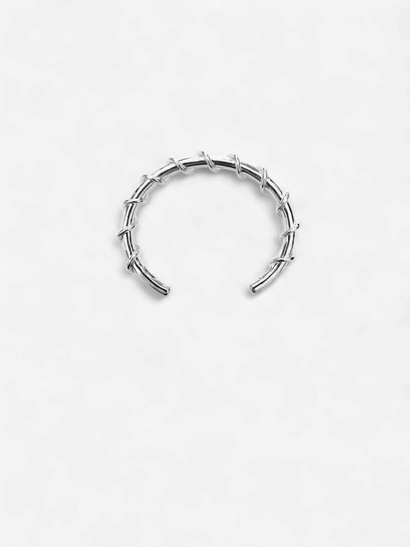 Octobre, small, silver brass