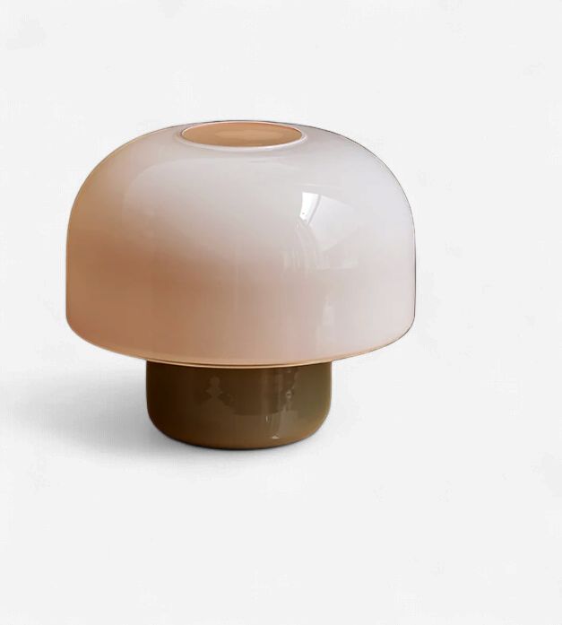Mona low, table lamp, (pink + olive)