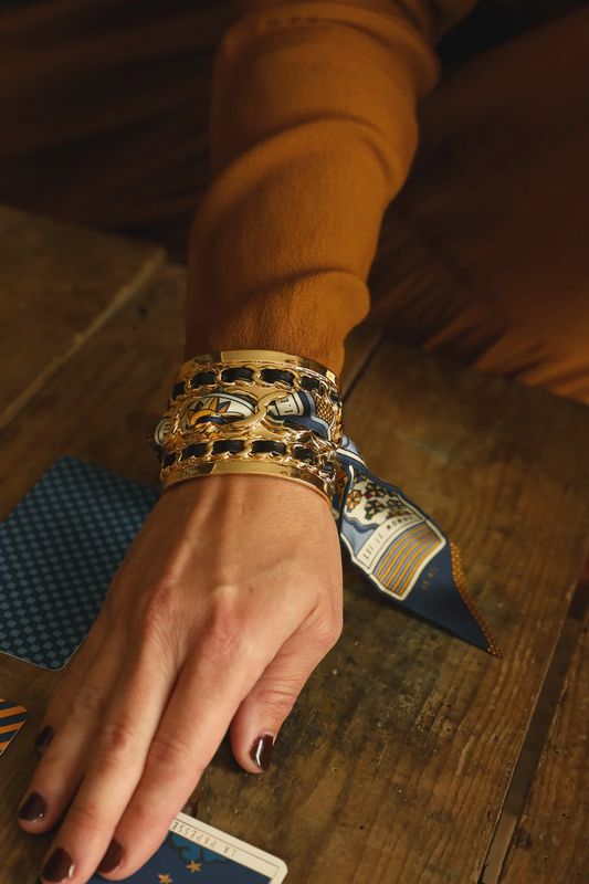 Décembre cuff, large, black