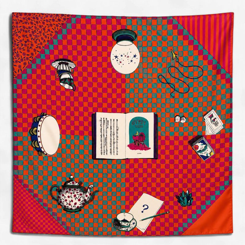 Gypsy Tales 90cm Silk carré, pop