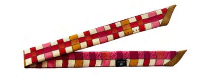 Silk ribbon, Tartan, neutre, 1cm