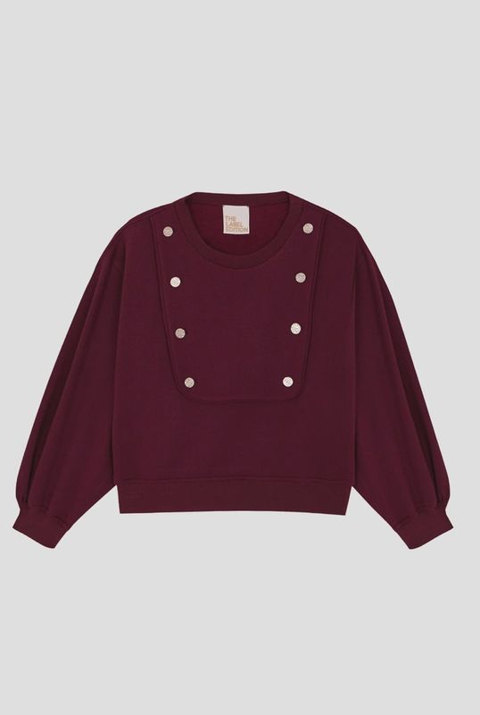 Poppy sweatshirt bordeaux